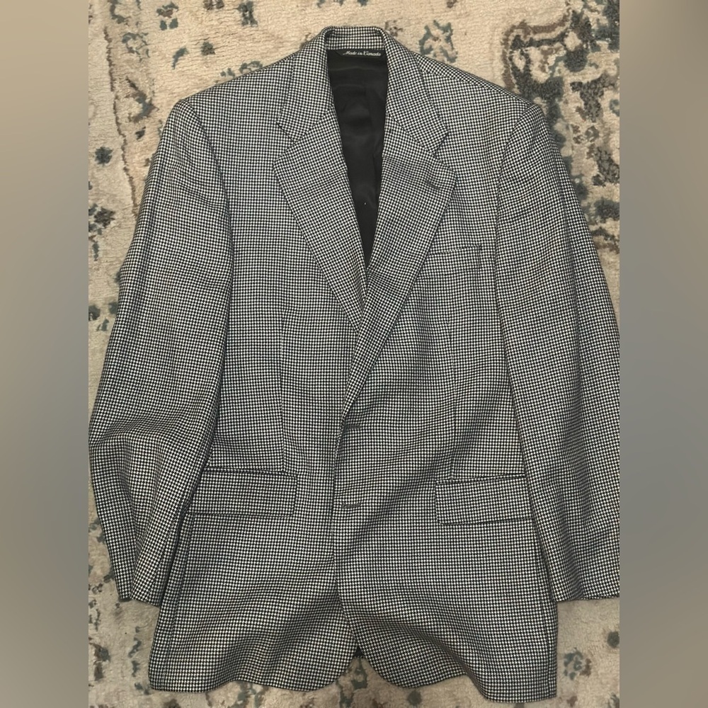 Loro Piana Cashmere Black & white cashmere suit jacket